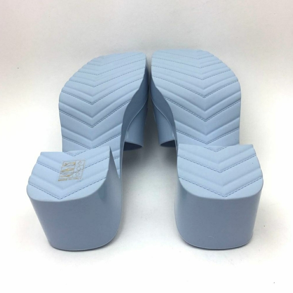 GUCCI Rubber Logo Platform Slide Sandal sz 6 - Picture 12 of 13
